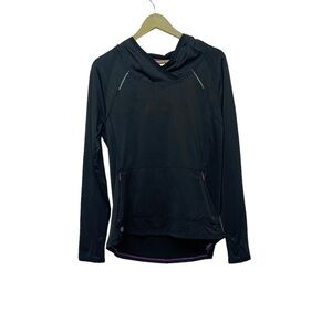 Athleta Black Pullover Hoodie Size Large Gorpcore Outdoor Hiking Yoga Running